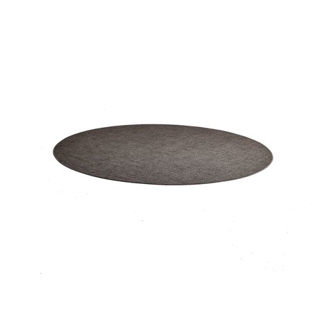 Round rug MELVIN, Ø 3500 mm, red/grey