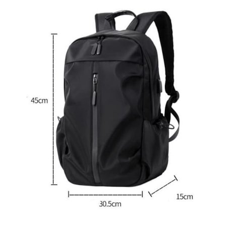 Ny business casual laptop taske til mænd og kvinder med USB-opladningsport, rejserygsæk til studerende, skoletaske