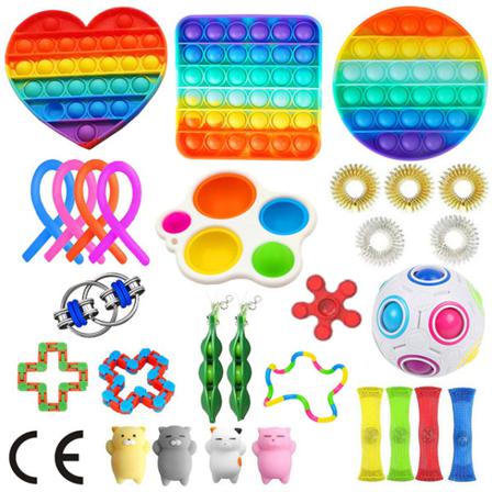 29-pack Fidget Toy Set Pop It Sensorisk Leksak För Barn Vuxna