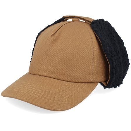 Equip - Beis earflap Gorra - Golfer Canvas Caramel Mid Unconstructed Earflap @ Hatstore