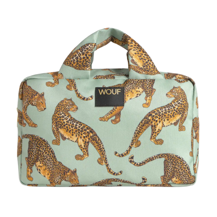 WOUF Emerald Leopard Large Toiletry Bag, 1 stk.