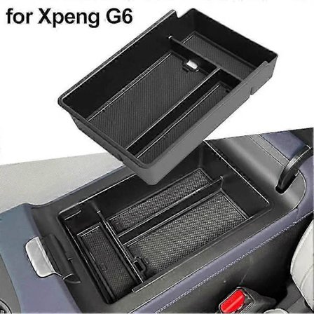 ABS+PVC Opbevaringsboks til Midterkonsollens Armlæn til Xpeng G6 Midterbeholder
