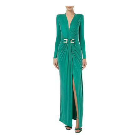 Elisabetta Franchi Party Kjole Grøn, Dame