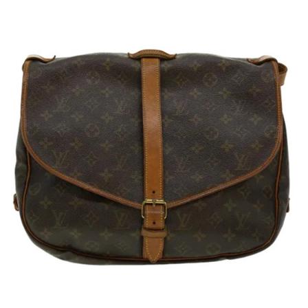 Louis Vuitton Vintage, Brown Canvas Louis Vuitton Saumur Bruin, Dames, Maat:ONE Size