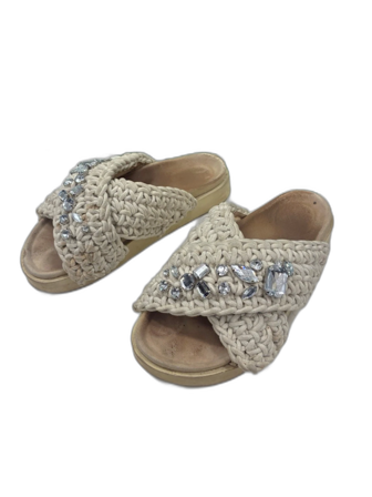 Beige sandaler med stenar från Inuikii