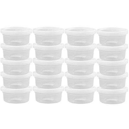 Creativ Company Plastburk med lock 125ml 20-pack