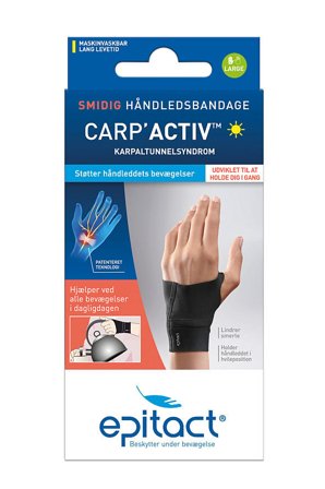 Epitact Smidig Håndledsbandage Sort Venstre/L, Medicin & Pleje, Støttebind, Håndledsstøtte