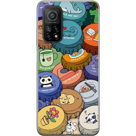 Kompatibelt Mobilskal till Xiaomi Xiaomi Mi 10T 5G Kawaii Söta Figurer Anime Manga