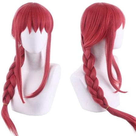Makima Cosplay Anime Chainsaw Man Kostume Sort Trench Skjorte Uniform Paryk Dragt Power Sexy Sygeplejerske Kvinder Uniform Handsker Strømper -a S only