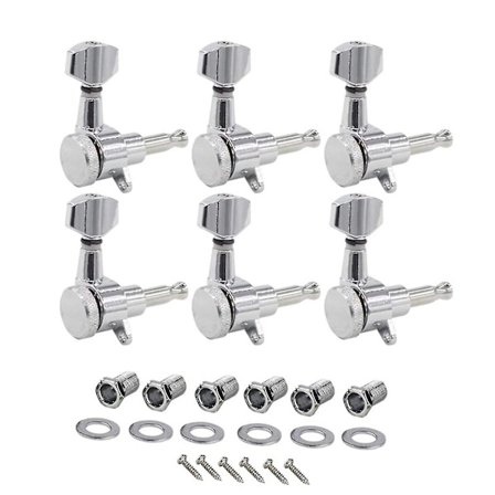 6-strenget Stemmemaskine 6 Ferrule 6 Gevindet Bøsning 6 Monteringsskrue Krom 6 Højre