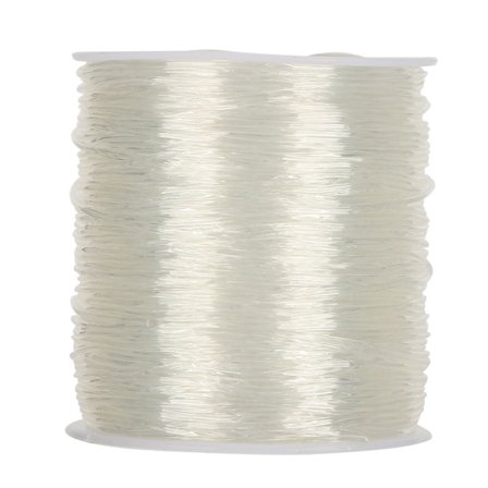 0,8 mm DIY läpinäkyvä elastinen korujohto rannekoru naru helmikorut kiiltävä helmilinja