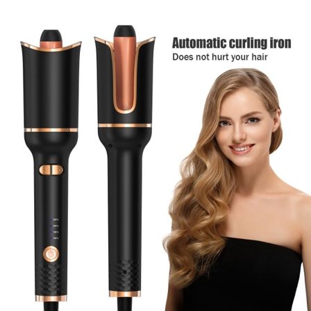 Automaattinen kiharrin 360° pyörityksellä, 4-vaihteinen säädettävä lämpötila_yux