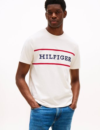 Tommy Hilfiger Americana Colourblock Tee - White - XXL