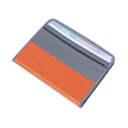 13 Fack Dokumentmapp Organizer, Dokumentlåda Organizer med Dragkedja, Passar A4-papper, Sedlar, Dokumentkvitton D