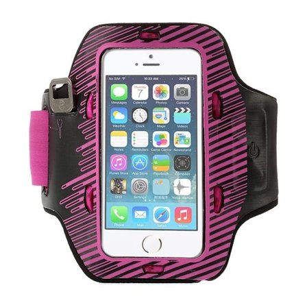 Armband med blinkande lampor till Apple iPhone 5S/5/5C - Magenta