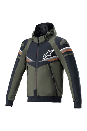 Giacca Moto Alpinestars Sektor V2 Tech Forest-Nero-Arancio Fluo 4XL