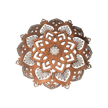 Mandala Yogarom Nattlys Atmosfærelampe For Yogarom Veggdekorasjon