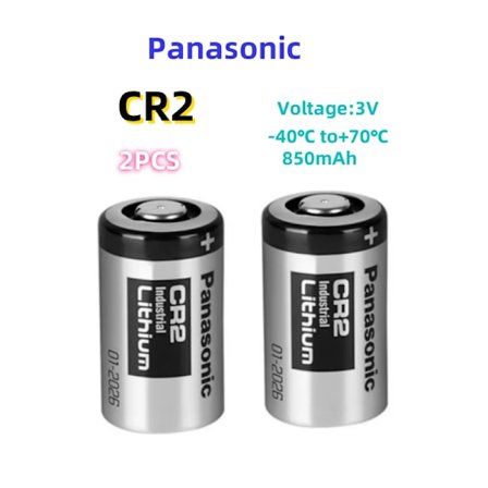 2ST Panasonic CR2 Batteri CR15H270 Avståndsmätare Litium 3V batterier för Mini 25 Mini 50 Kamera Skrivare Skivlås GPS Säkerhet