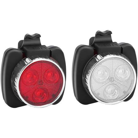 LED-sykkellys, oppladbart sykkellys foran, 4 lysstyrkemoduser, vanntett støtsikkert USB-lys, for MTB VTC-sykkelcamping (svart)