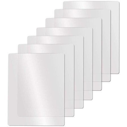 Kirkas joustava muovinen leikkuulautamattosetti, himmeä läpinäkyvä keittiön leikkuulauta, kirkkaat matot 17,5 x 12 tuumaa, 7 kpl