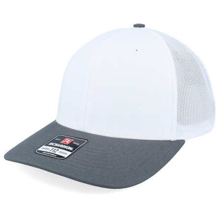 Richardson - White trucker Lippis - 112 Combination White/Charcoal Trucker @ Hatstore