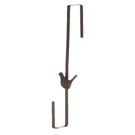 Fågel dörrkrok i gjutjärn - Brun - L 8 x P 11,5 x H 35,5 cm