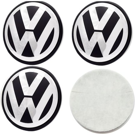 4-Pack Volkswagen Centrumkåpor – Hjulnav Emblem