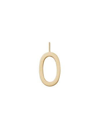 Design Letters Letter For Initial Necklace A-Z (18K Gold-Plated) - Gold - 16 MM