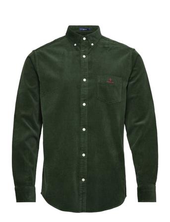 D1. Reg Corduroy Shirt Bd Skjorte Uformell Grønn GANT