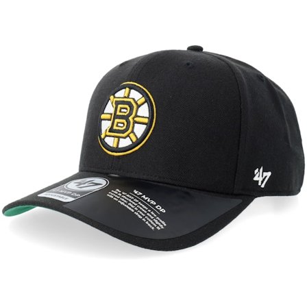 47 Brand - Negro adjustable Gorra - Boston Bruins Cold Zone Mvp DP Black/Yellow Adjustable @ Hatstore