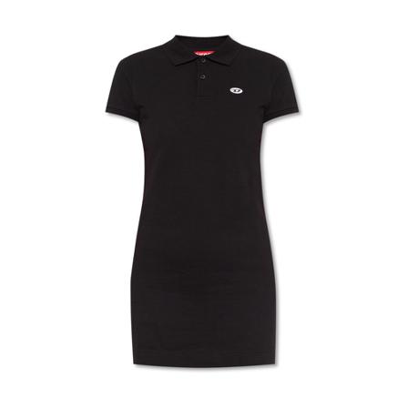 Diesel, Tenny dress Zwart, Dames, Maat:XL,Katoen