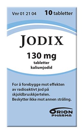 Jodix 130 mg tabletter, 10 stk. Utløpsdato 31.03.2026