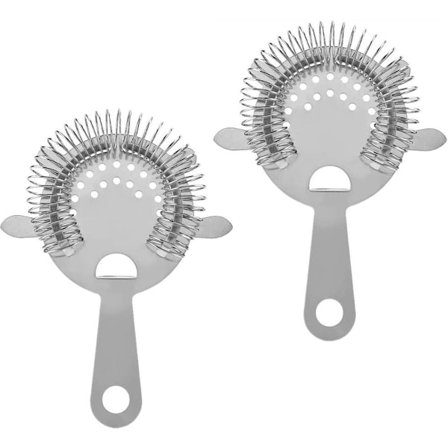 Cocktail-siivilä, 2 kpl, ruostumattomasta teräksestä, cocktail-siivilätyökalu baariin, ravintolaan, kotiin