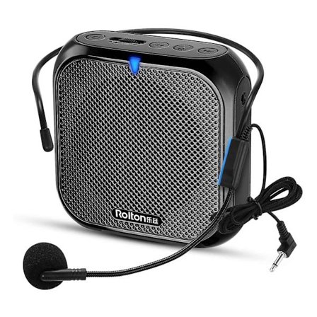 Rolton Bærbar, Megafon Booster med Mikrofon Højttaler Personligt PA System til Stemmeforstærkning