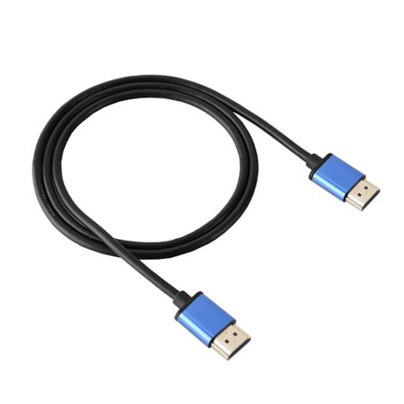 1920x1080P HDMI-kabel i aluminiumlegering, 4 mm diameter, 0,9 m