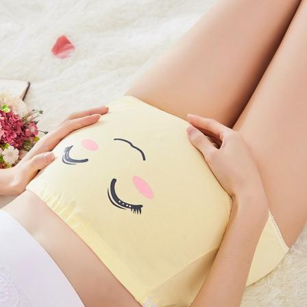 4PCS Kvinners Dame Høy Midje Søt Justerbar Trusser Tegneserie Briefs Maternity Undertøy (#1 XL)