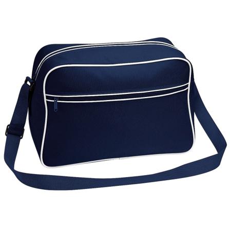 Bagbase Retro justerbar skulderveske (18 liter) Fren - Perfet French Navy/White One Size