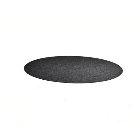 Round rug MELVIN, Ø 3500 mm, dark grey
