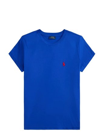 Cotton Jersey Crewneck Tee Blue Polo Ralph Lauren