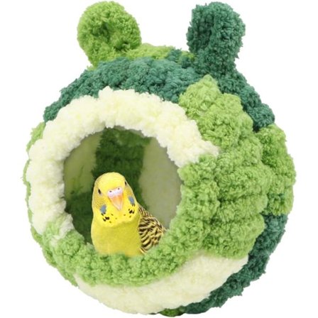 Fuglereir seng avlshus, et varmt og koselig ly for vinteren, egnet for undulater, papegøyer, kakaduer og dvergpapegøyer.