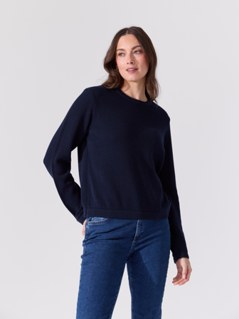 MATCH - Malou genser - Va Vite - Str. M - Dame - Gensere & Cardigans - Blå - 100% bomull