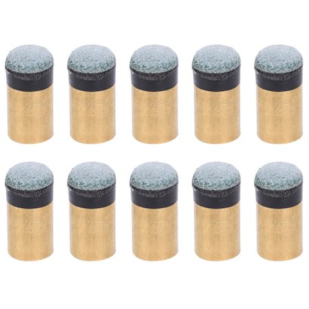 10 kpl Biljardi Snooker Pool Cue -keppi Kärjen Vaihto-osat Ruuvattava Kupari PU-nahka (10MM)