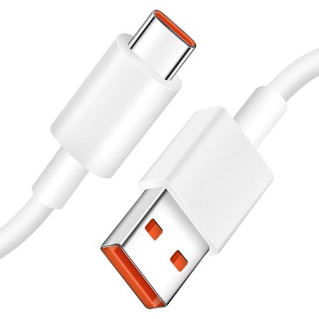 USB C Kabel Snabbladdning för Redmi Note 10 Pro USB Typ C Kabel 1m 6A Turboladdning för Xiaomi Redmi Note Mi Pad