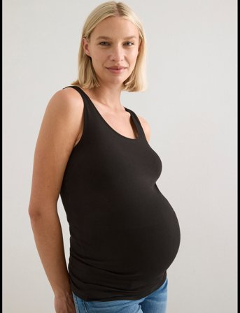 Lindex Top Mom Karin - Black - XS