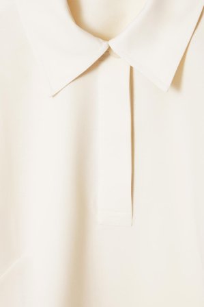 COS Femme Polo Minimaliste En Jersey De Coton in Beige