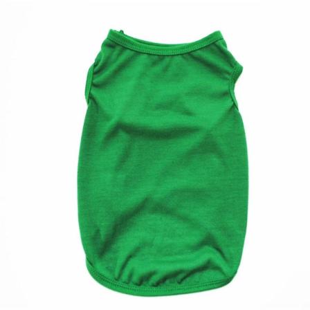 Sommarkläder för husdjur för små medelstora hundar T-shirt i massiv bomull Hundar Accessoarer Husdjursmaterial Kattväst Skjortor Husdjurskläder Xs-3xl