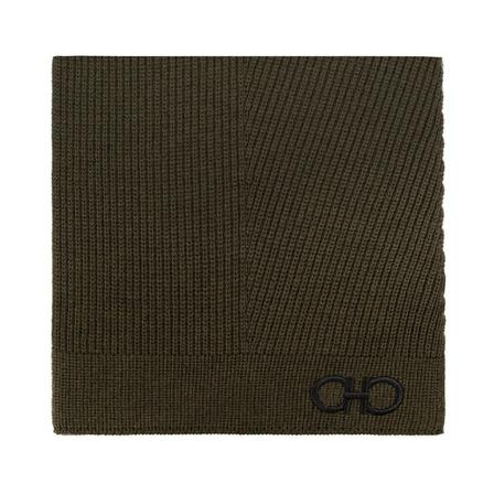 Salvatore Ferragamo, Wool scarf Groen, Heren, Maat:ONE Size,wol