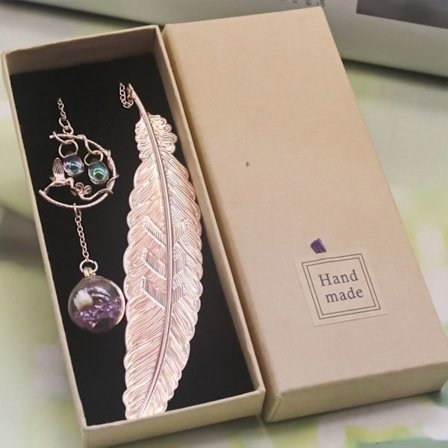 Bogmærker Fjer Bogmærker ROSE GULD-02 ROSE GULD-02