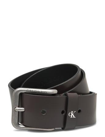 Rounded Classic Belt 38Mm Accessories Belts Classic Belts Brun Calvin Klein*Betinget Tilbud