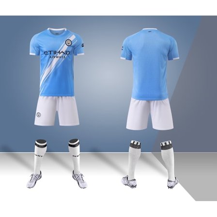 2526 Manchester City Hjemmebanetrøje, sæt til børn og voksne med sokker